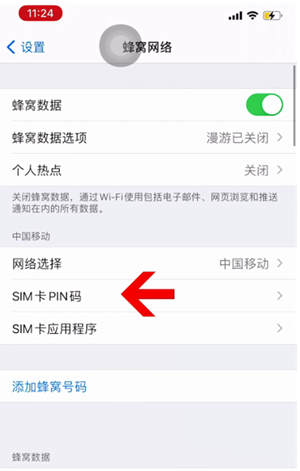 资中苹果14维修网分享如何给iPhone14的SIM卡设置密码 