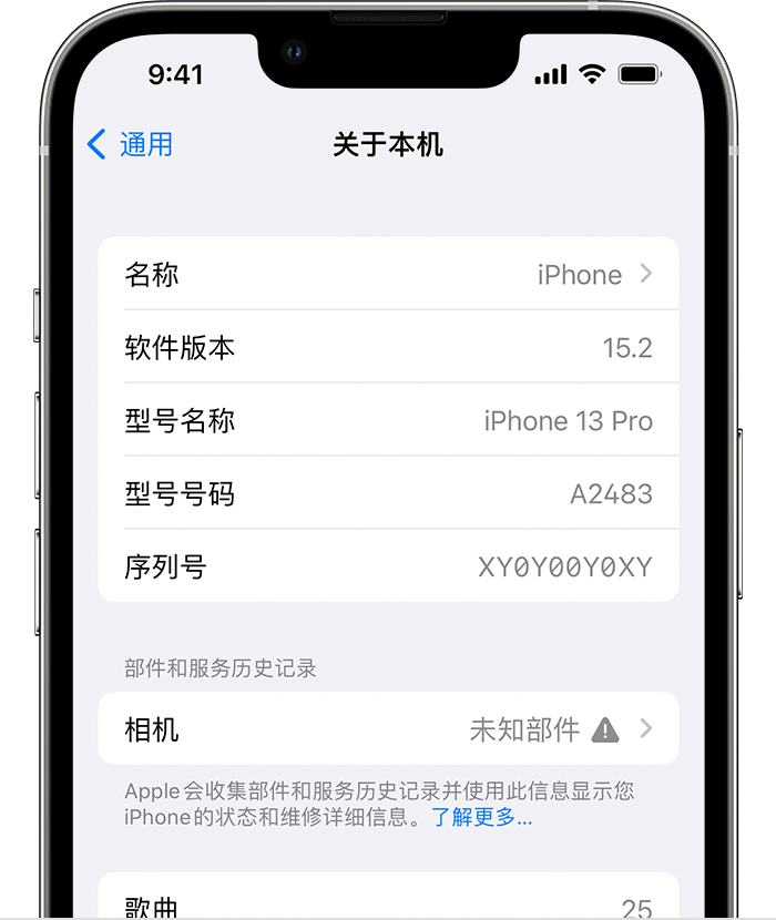 资中苹果维修分享iPhone 出现提示相机“未知部件”是什么原因？ 