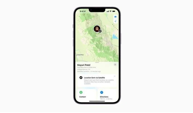 资中苹果14维修分享iPhone14系列中 FindMy功能通过卫星分享位置方法教程 
