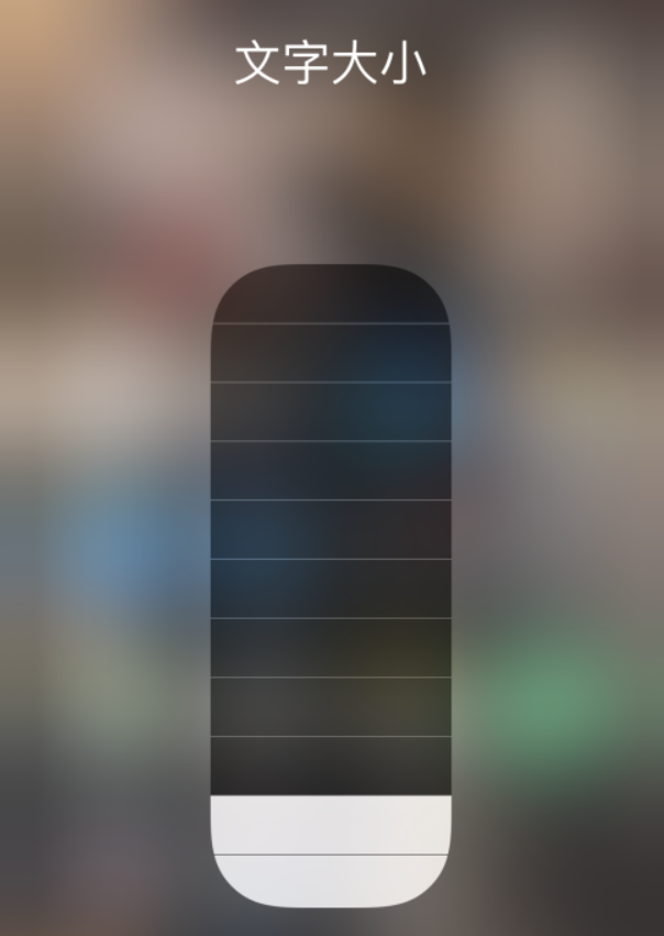 资中苹果手机维修分享小技巧：在 iPhone 控制中心快速调节字体大小 